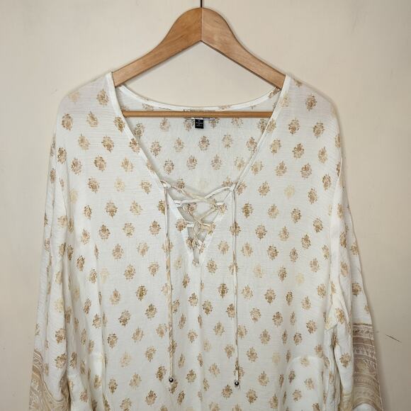 J. Valdi Floral Tunic Dress Beach Coverup - Picture 2 of 10